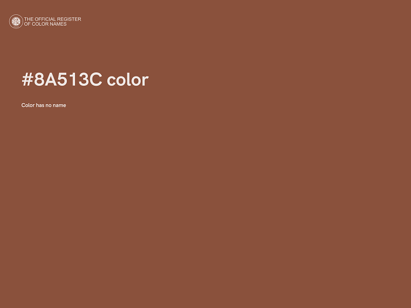 #8A513C color image