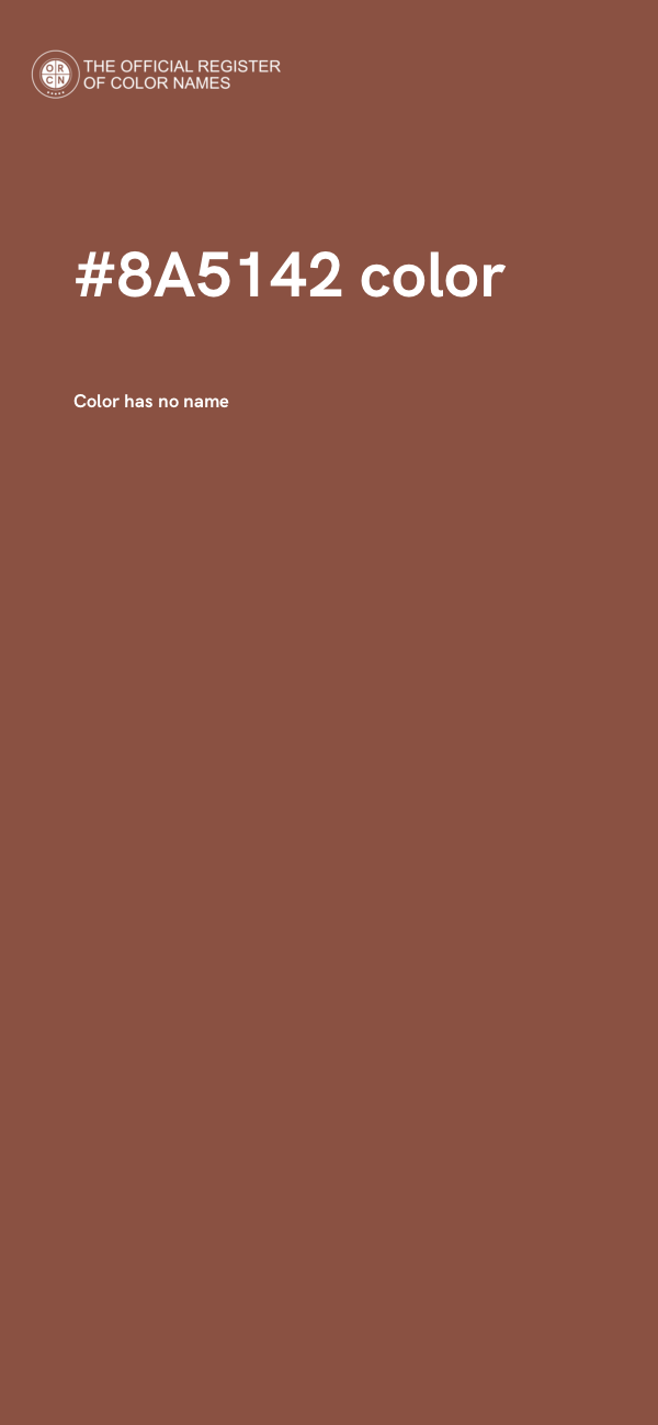 #8A5142 color image