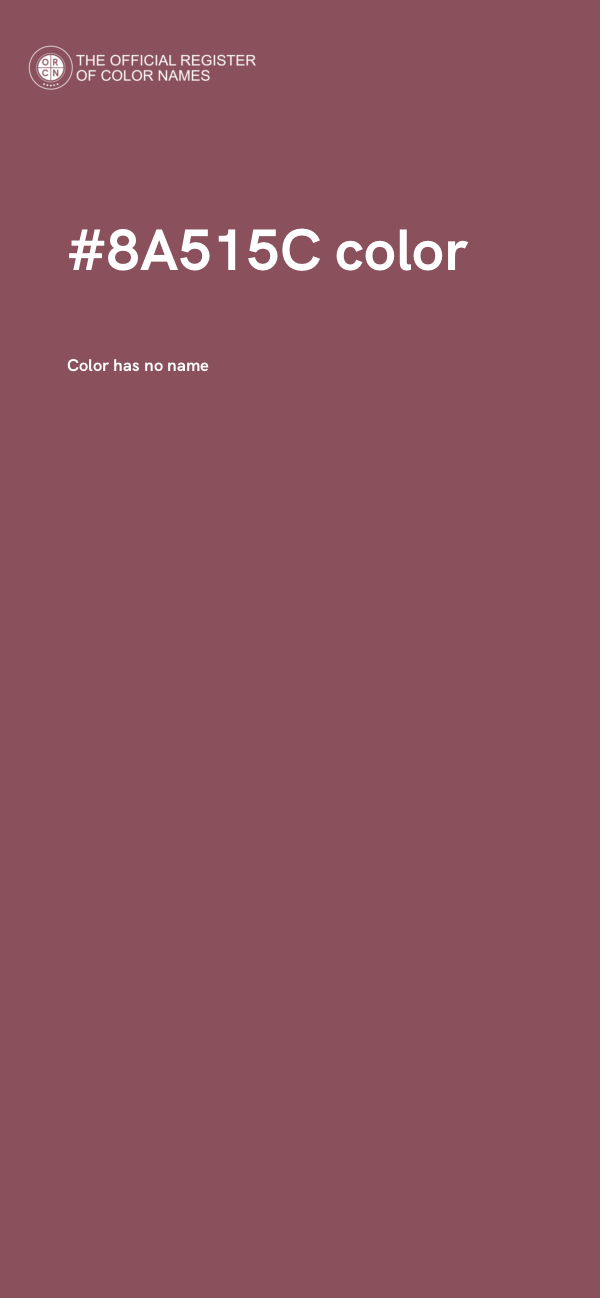#8A515C color image
