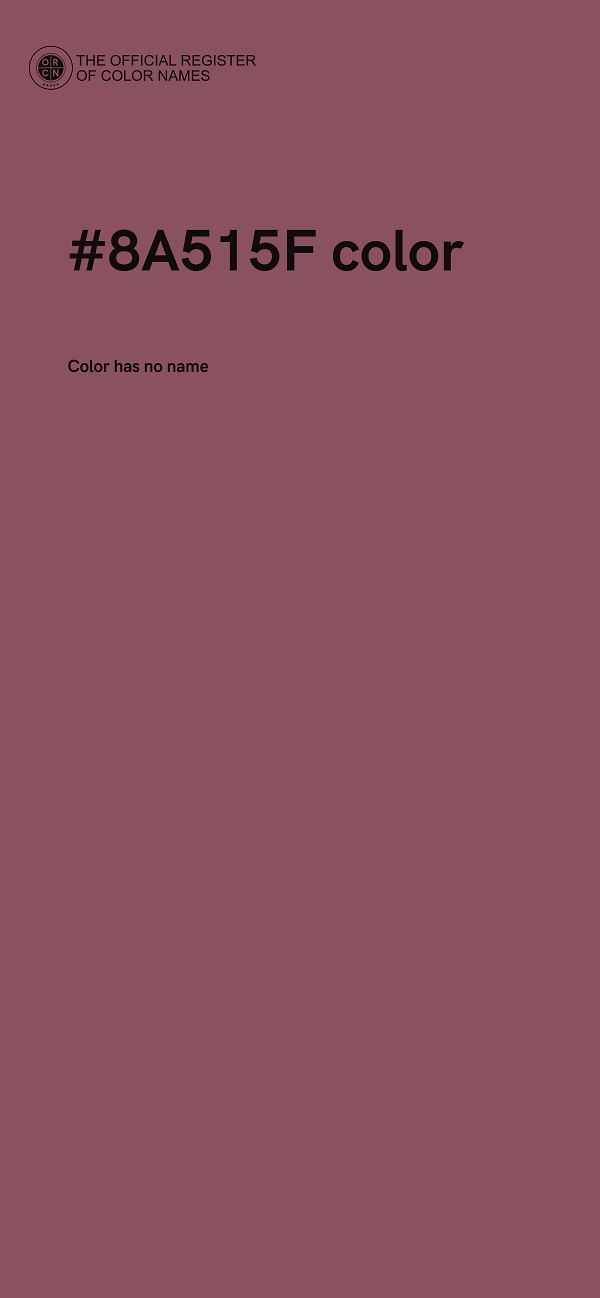 #8A515F color image