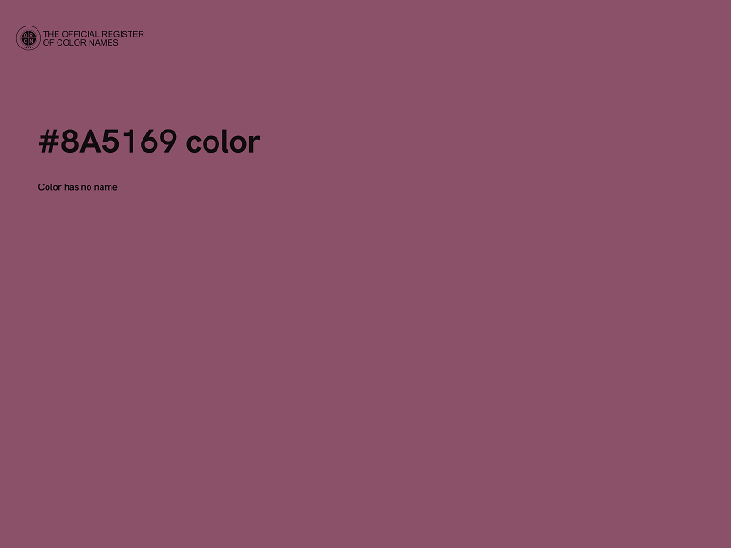 #8A5169 color image