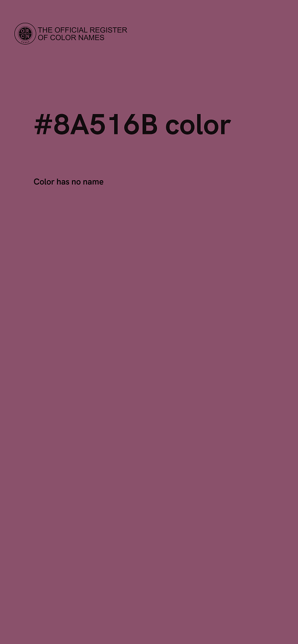 #8A516B color image