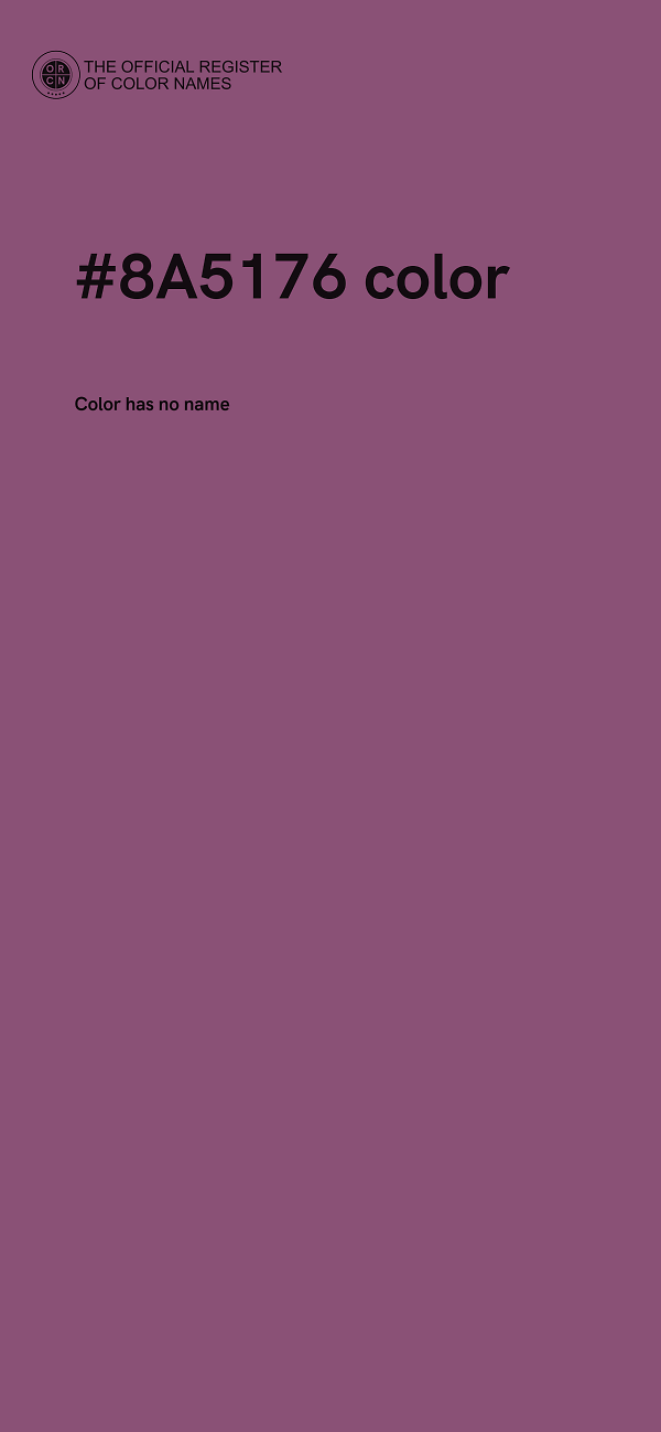 #8A5176 color image