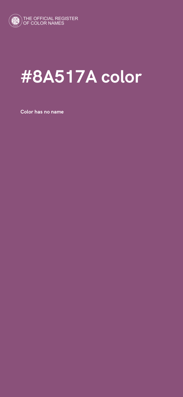 #8A517A color image