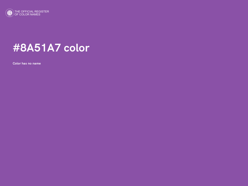 #8A51A7 color image