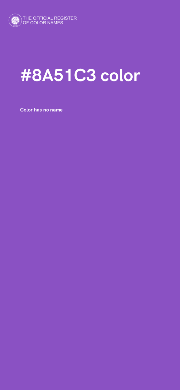 #8A51C3 color image