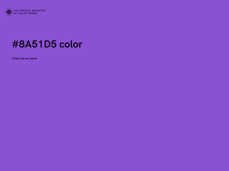 #8A51D5 color image