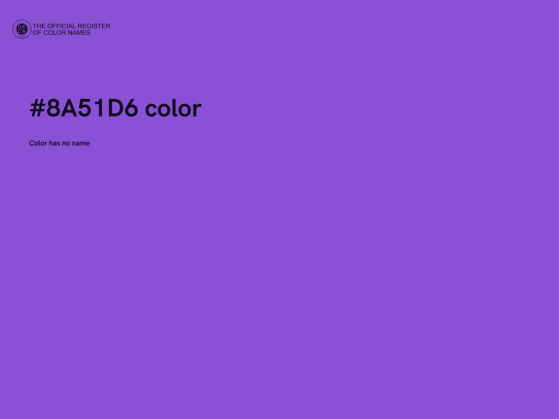 #8A51D6 color image