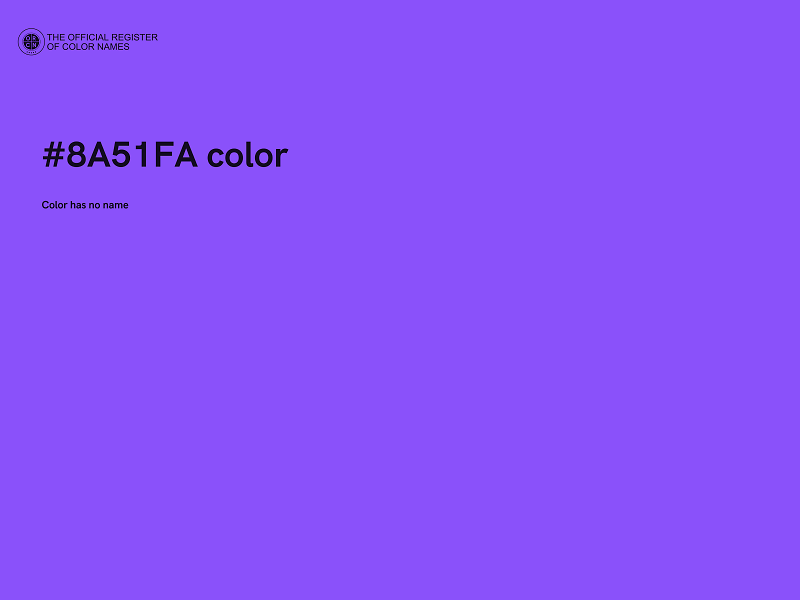 #8A51FA color image