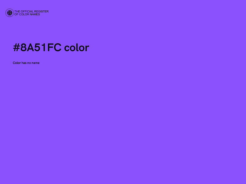 #8A51FC color image