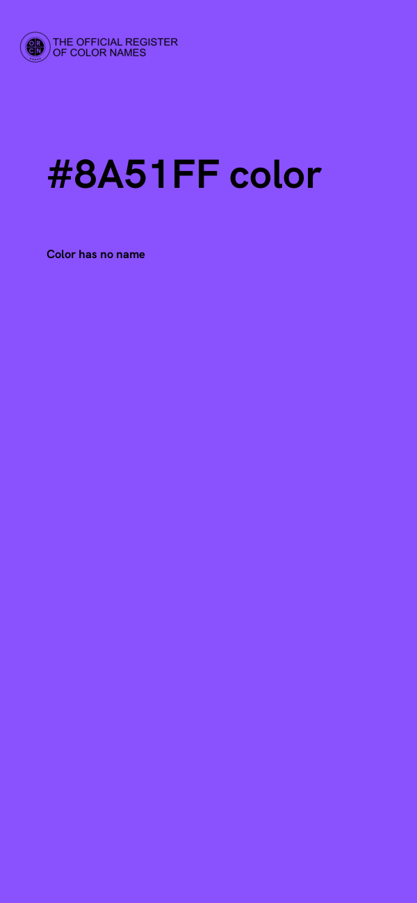 #8A51FF color image