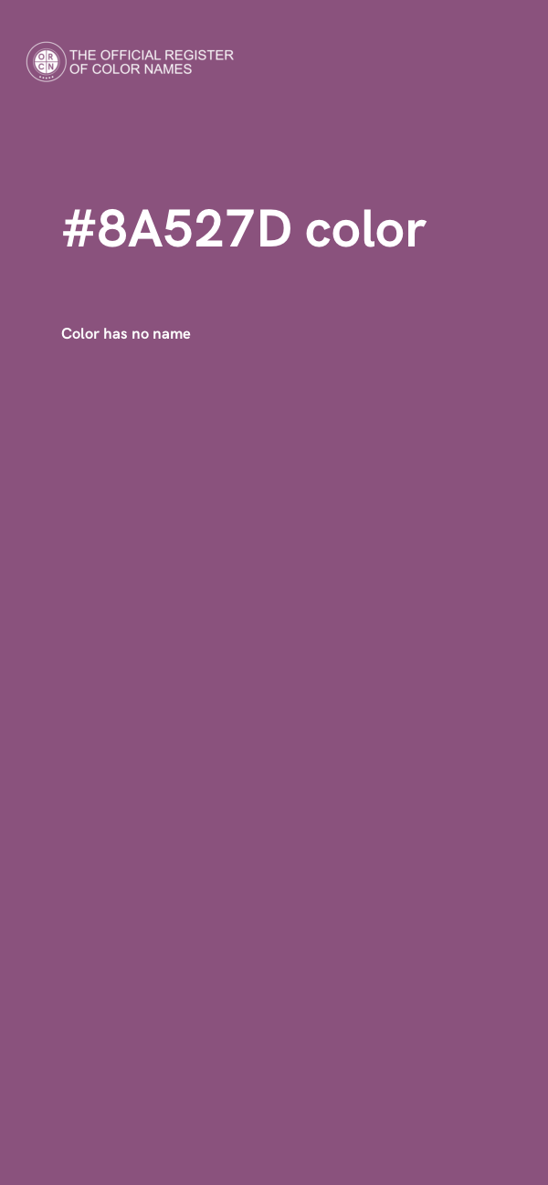 #8A527D color image