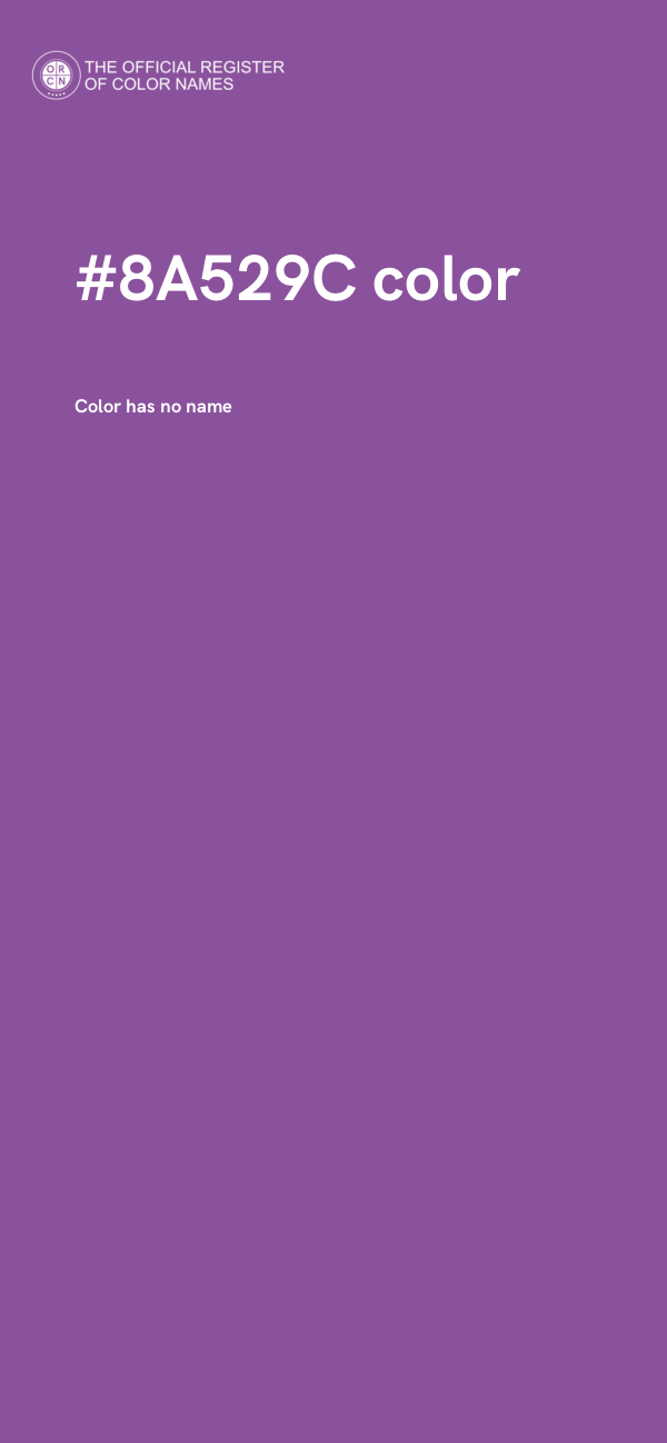 #8A529C color image
