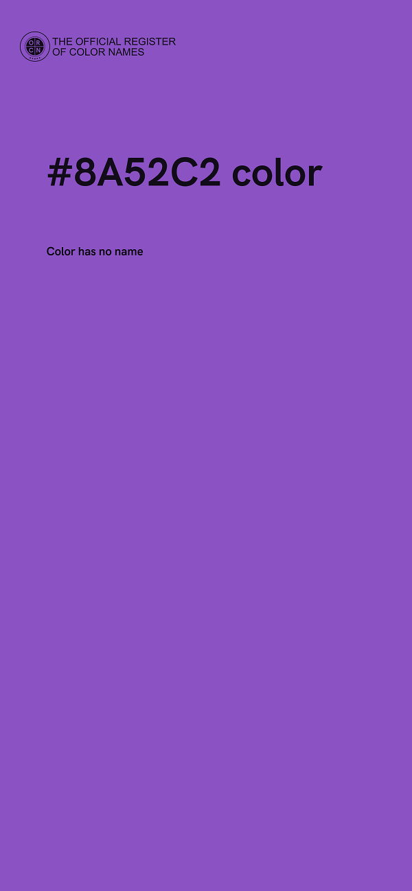 #8A52C2 color image