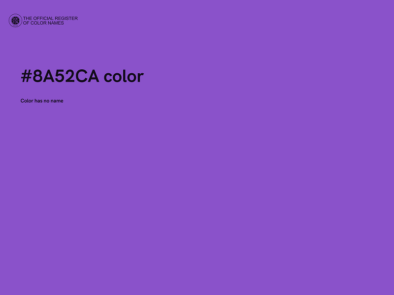 #8A52CA color image