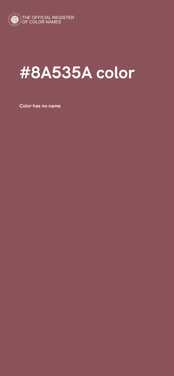 #8A535A color image
