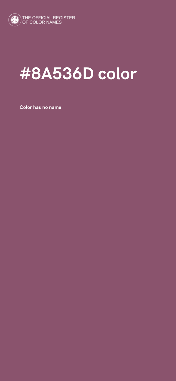 #8A536D color image