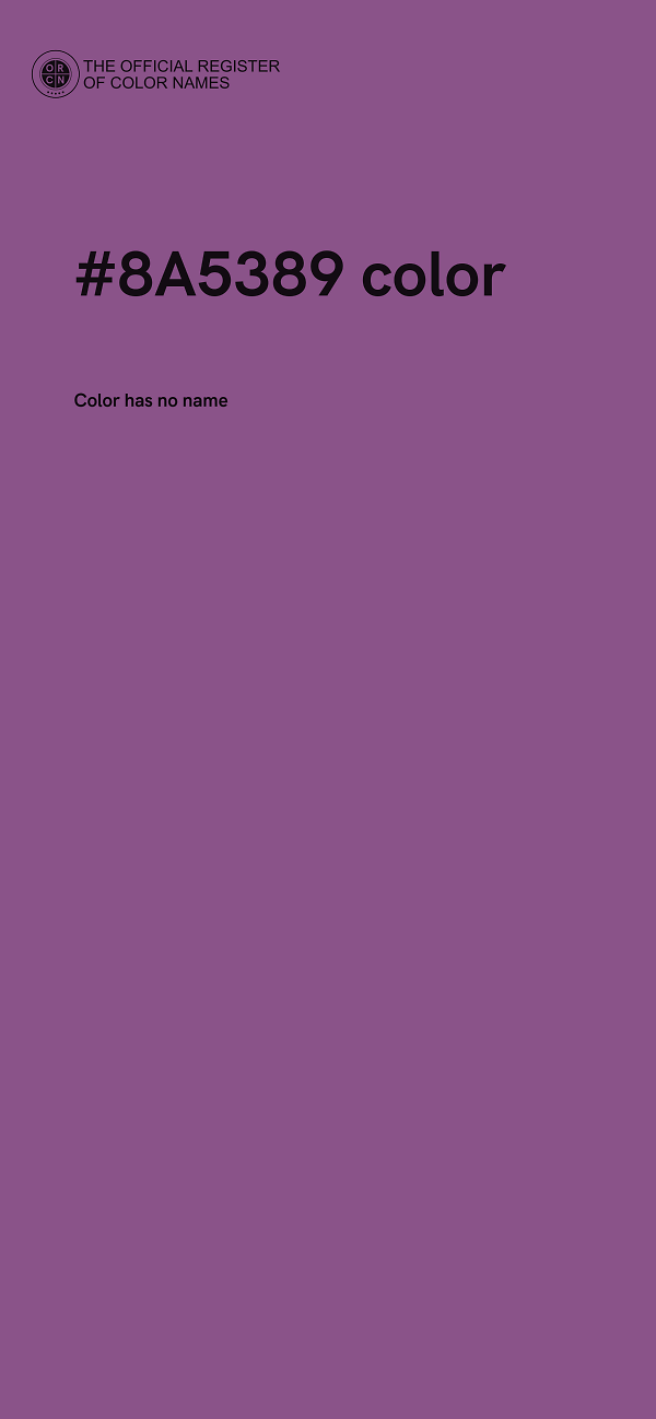 #8A5389 color image