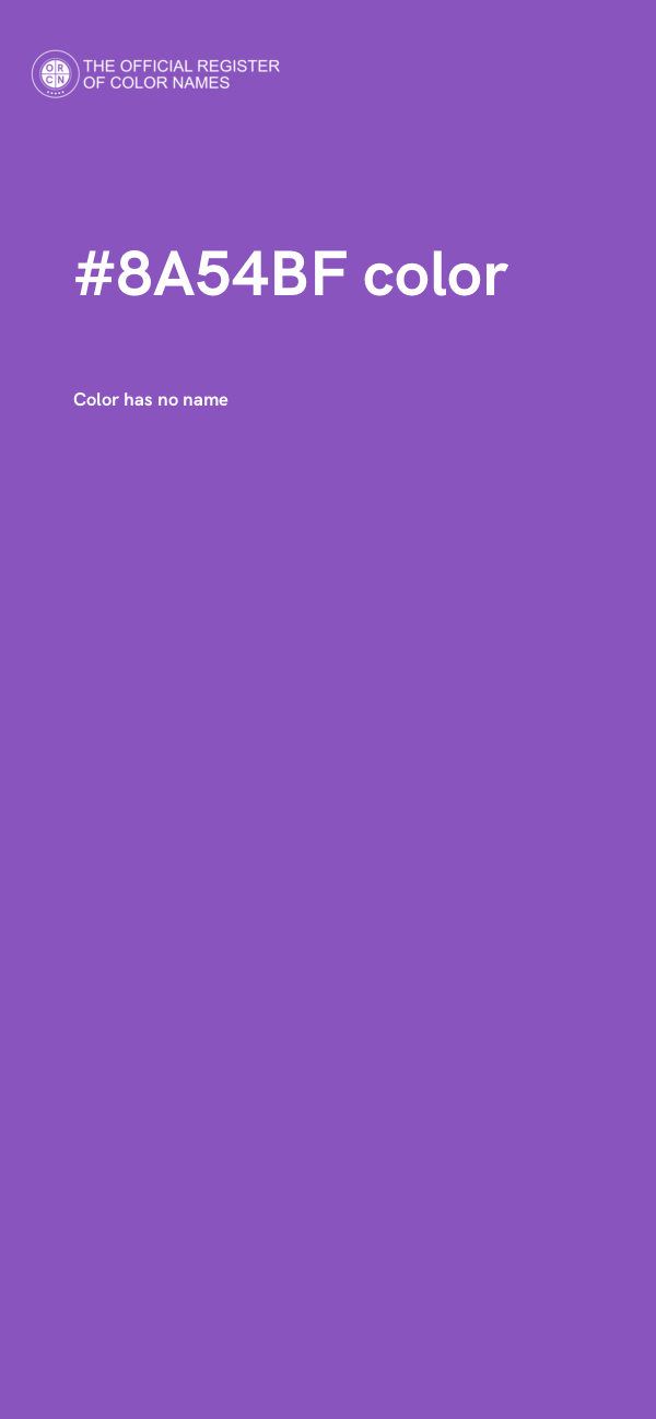 #8A54BF color image