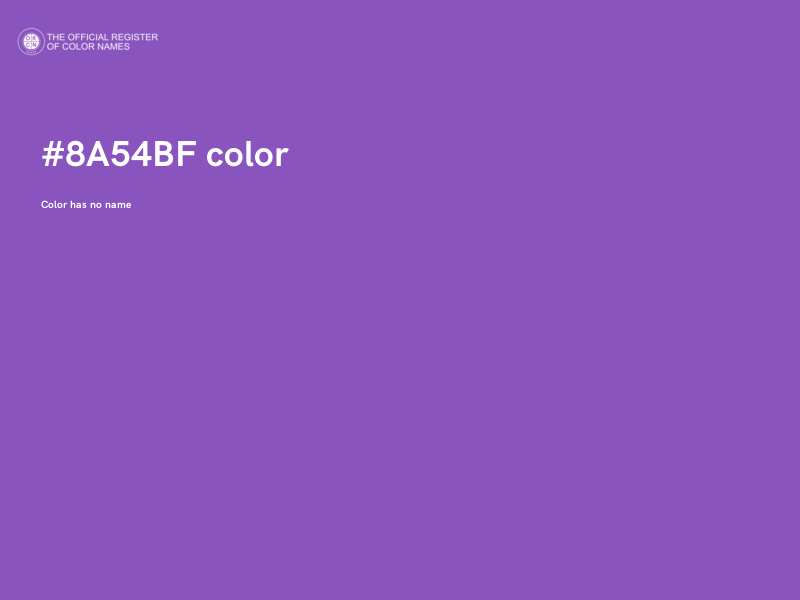 #8A54BF color image