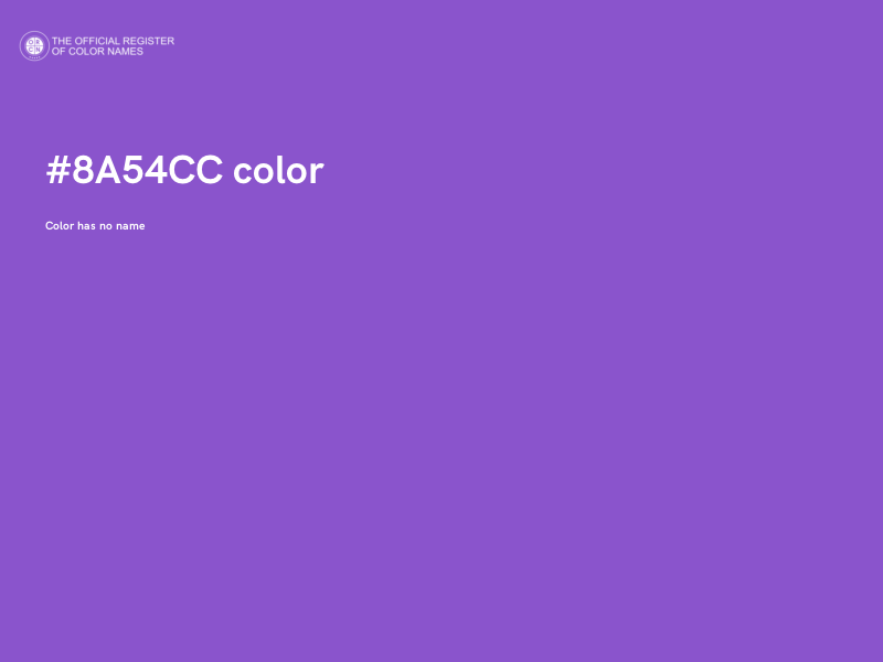 #8A54CC color image