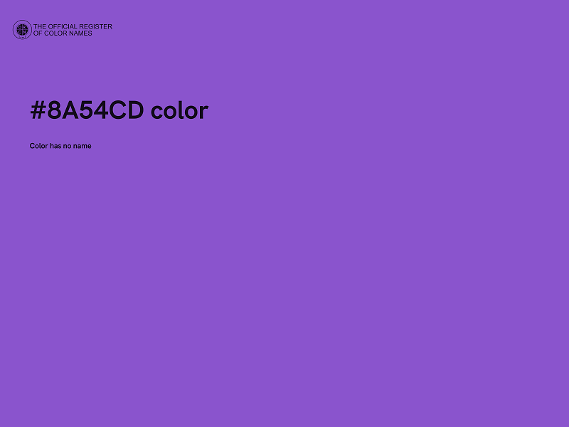 #8A54CD color image