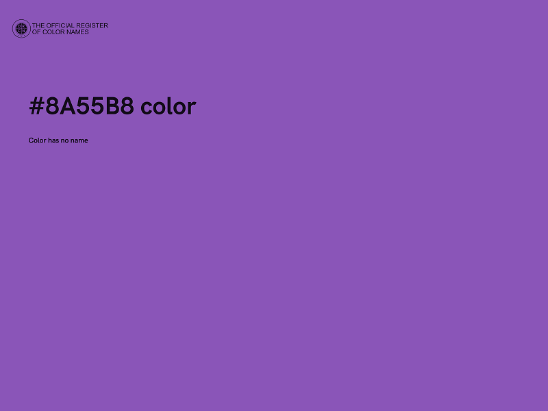 #8A55B8 color image