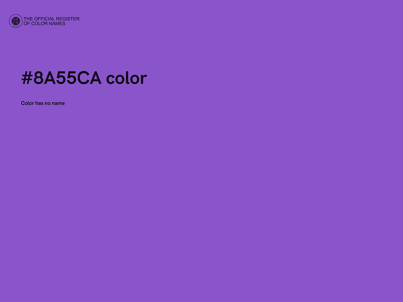 #8A55CA color image