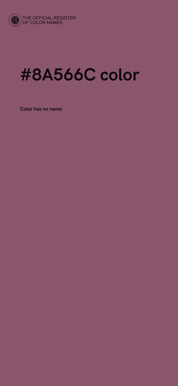 #8A566C color image