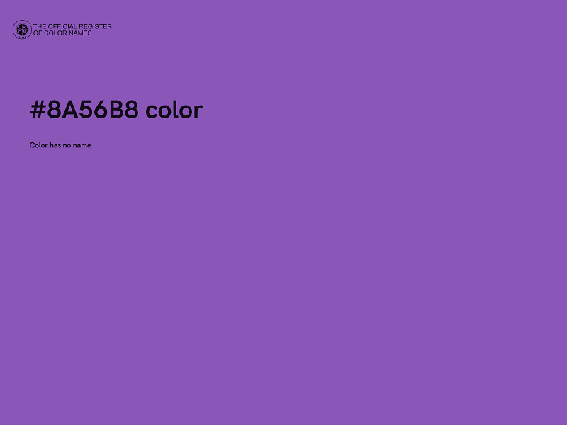 #8A56B8 color image