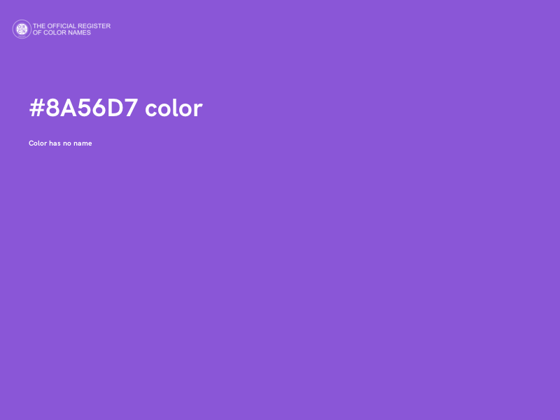 #8A56D7 color image