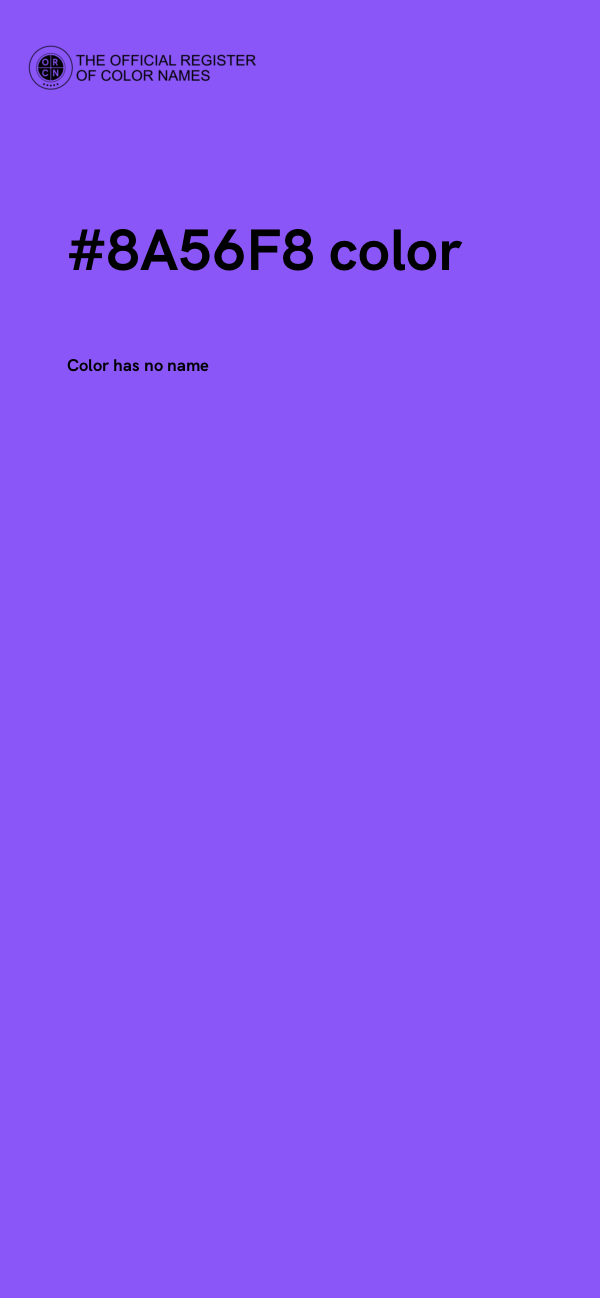 #8A56F8 color image