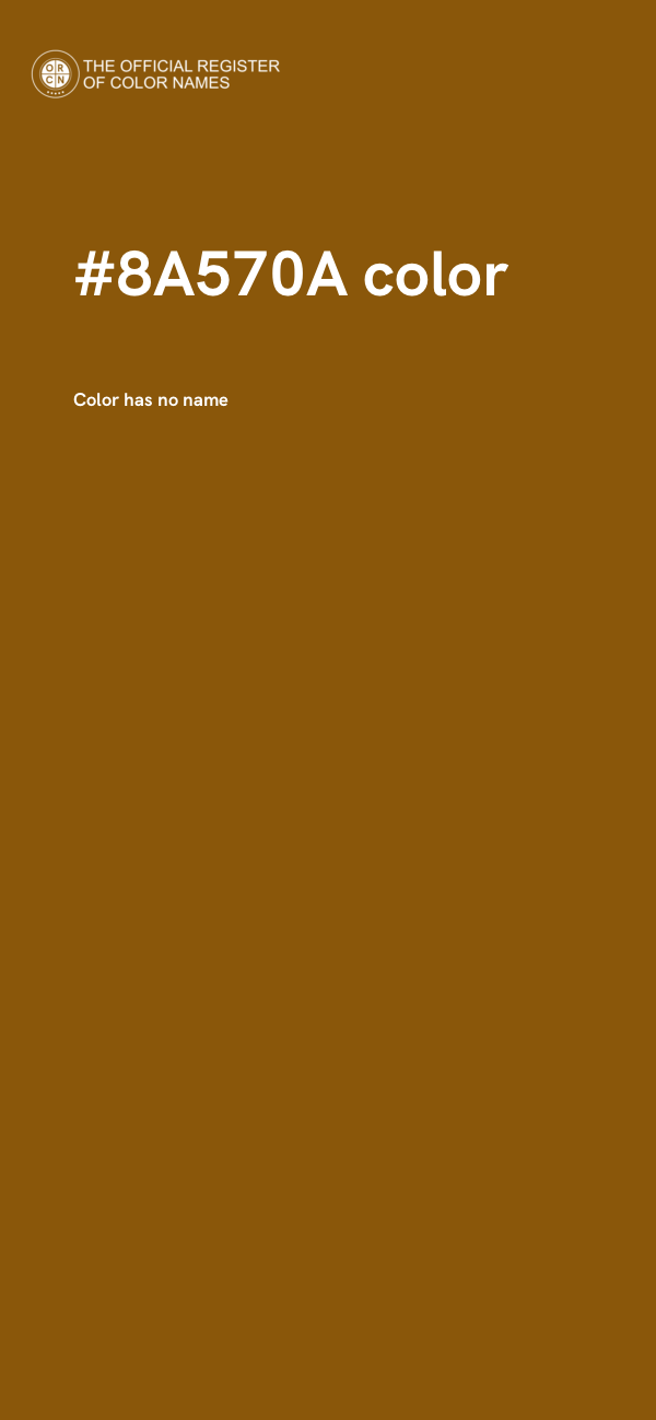 #8A570A color image