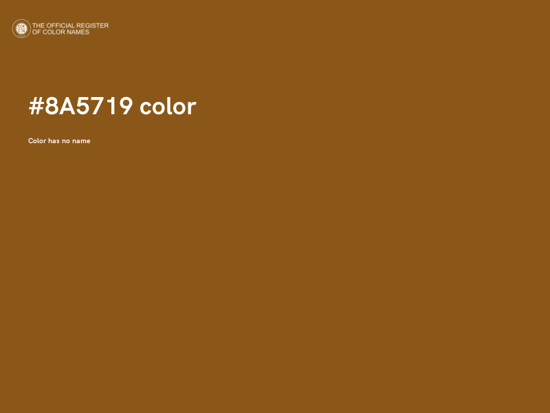 #8A5719 color image