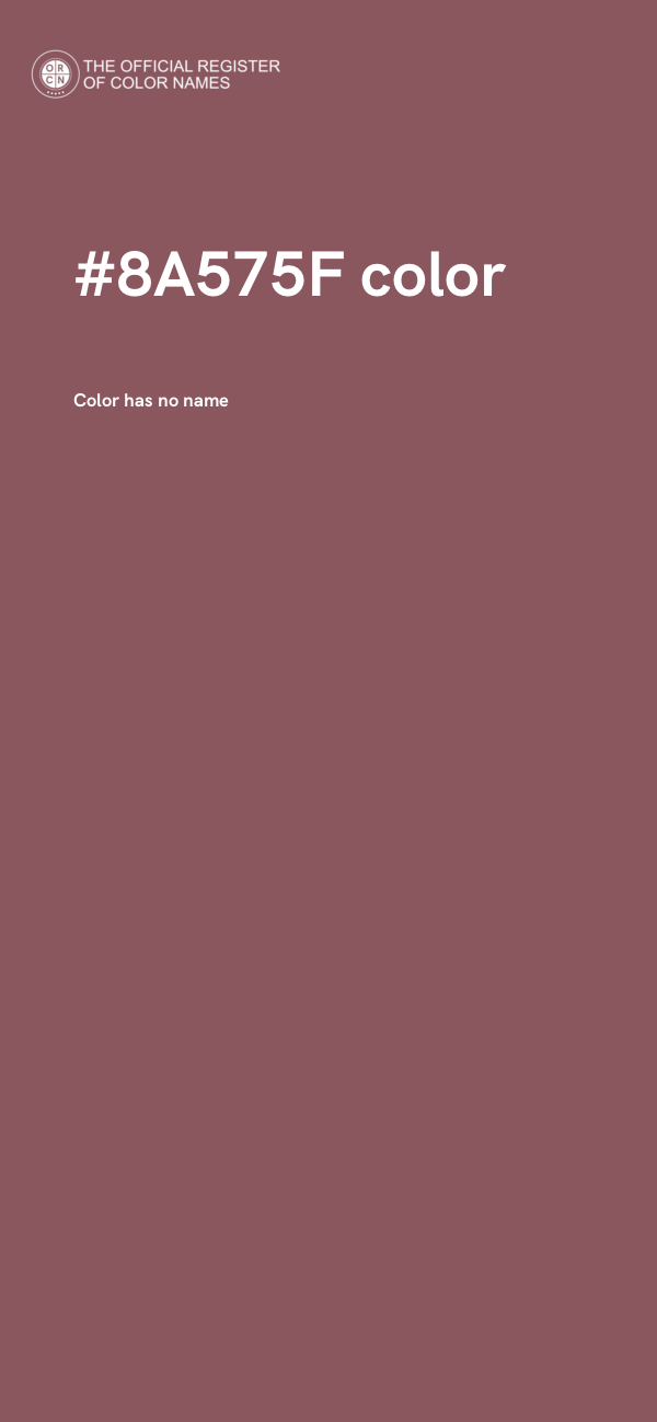 #8A575F color image