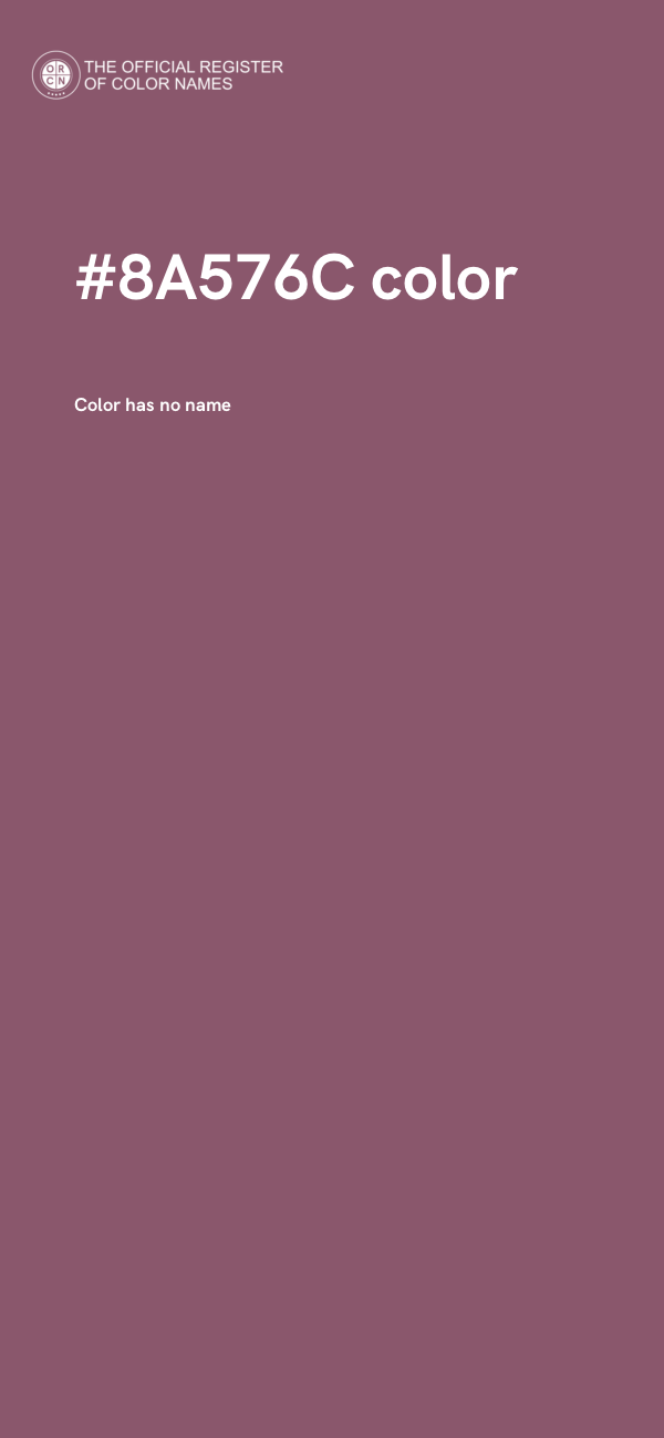 #8A576C color image