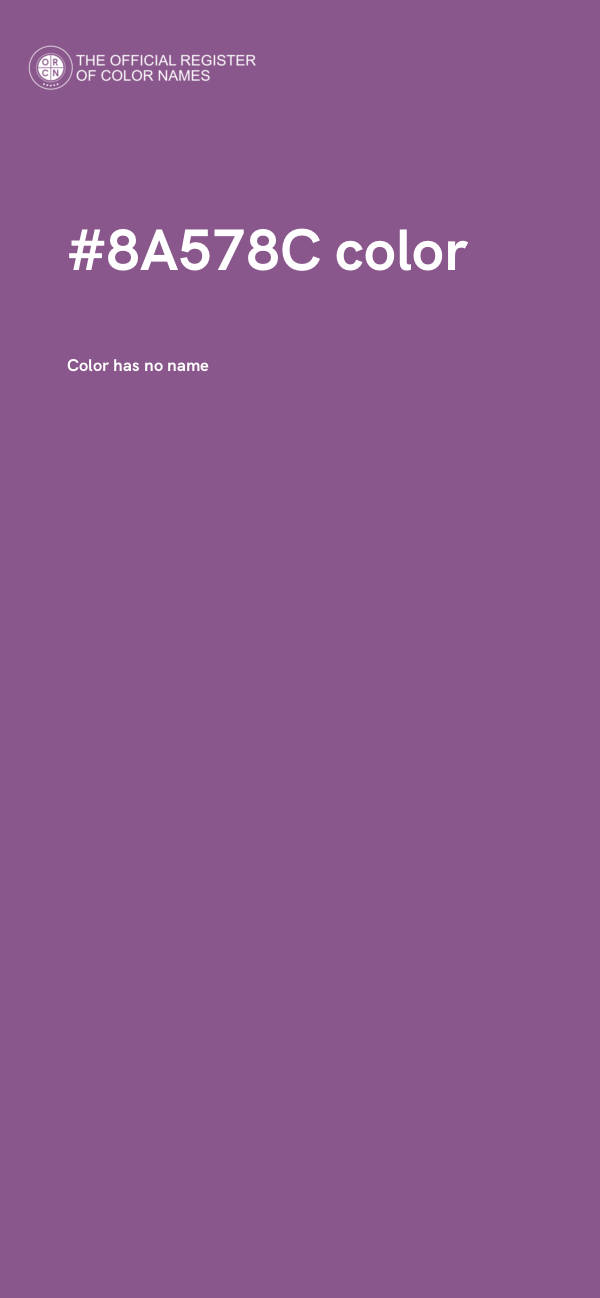 #8A578C color image