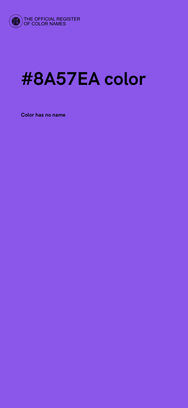 #8A57EA color image