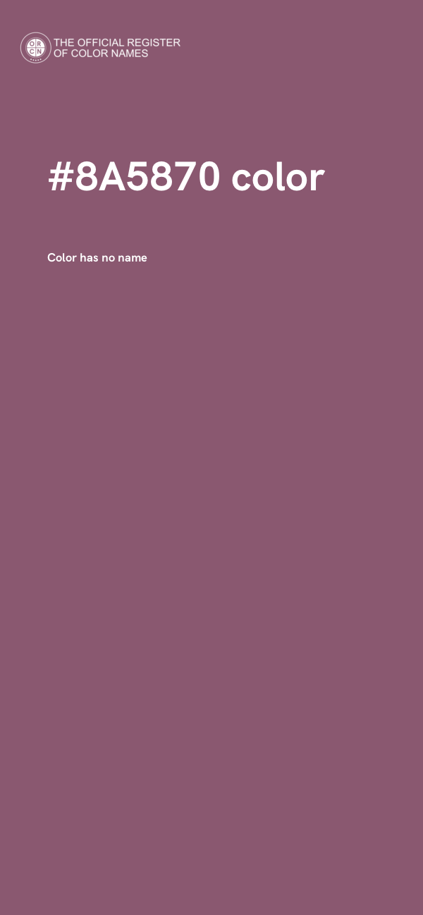 #8A5870 color image