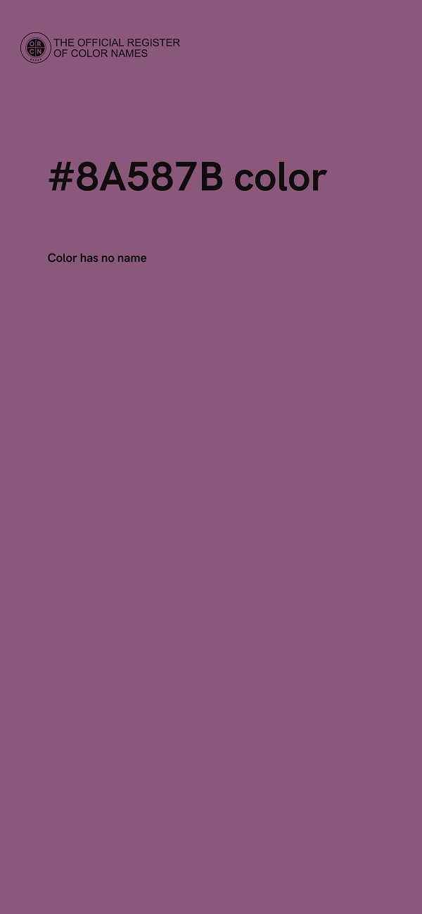 #8A587B color image