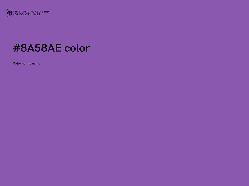 #8A58AE color image