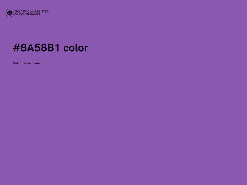 #8A58B1 color image