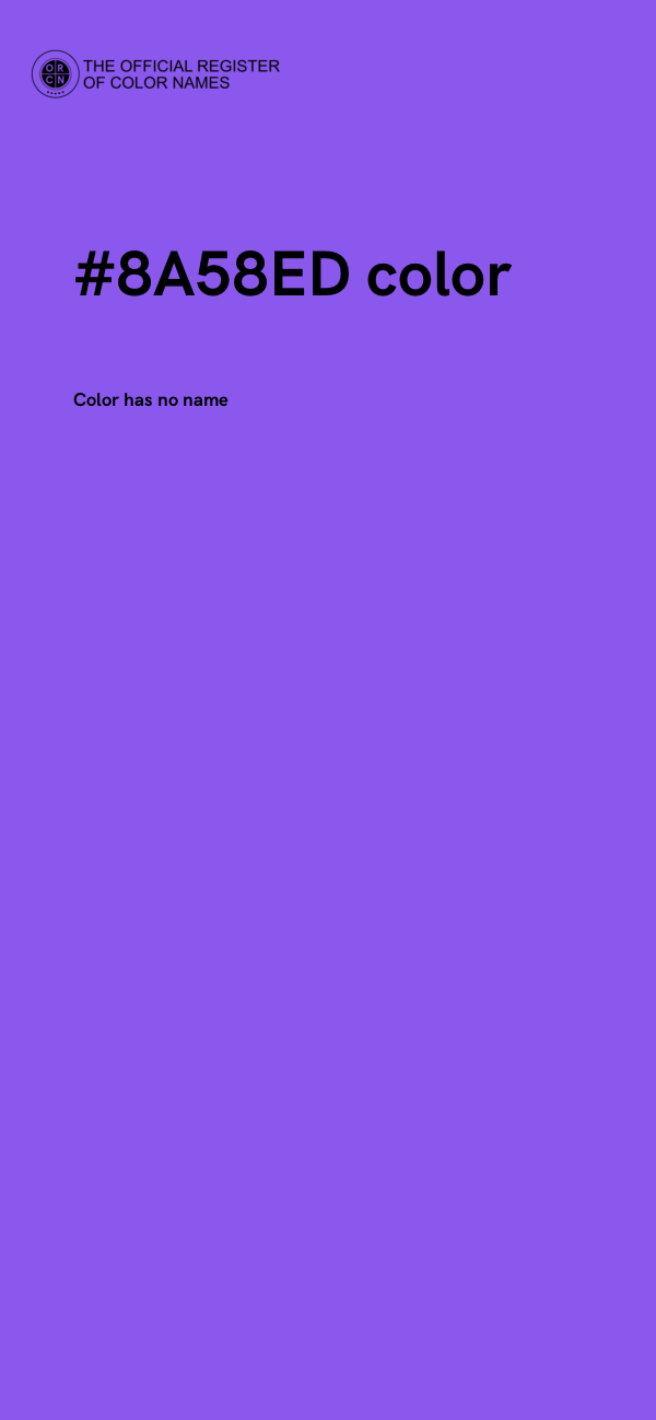 #8A58ED color image