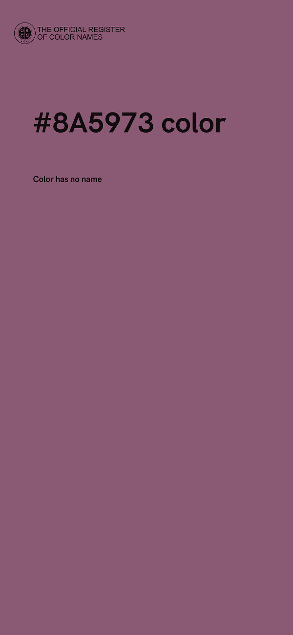 #8A5973 color image