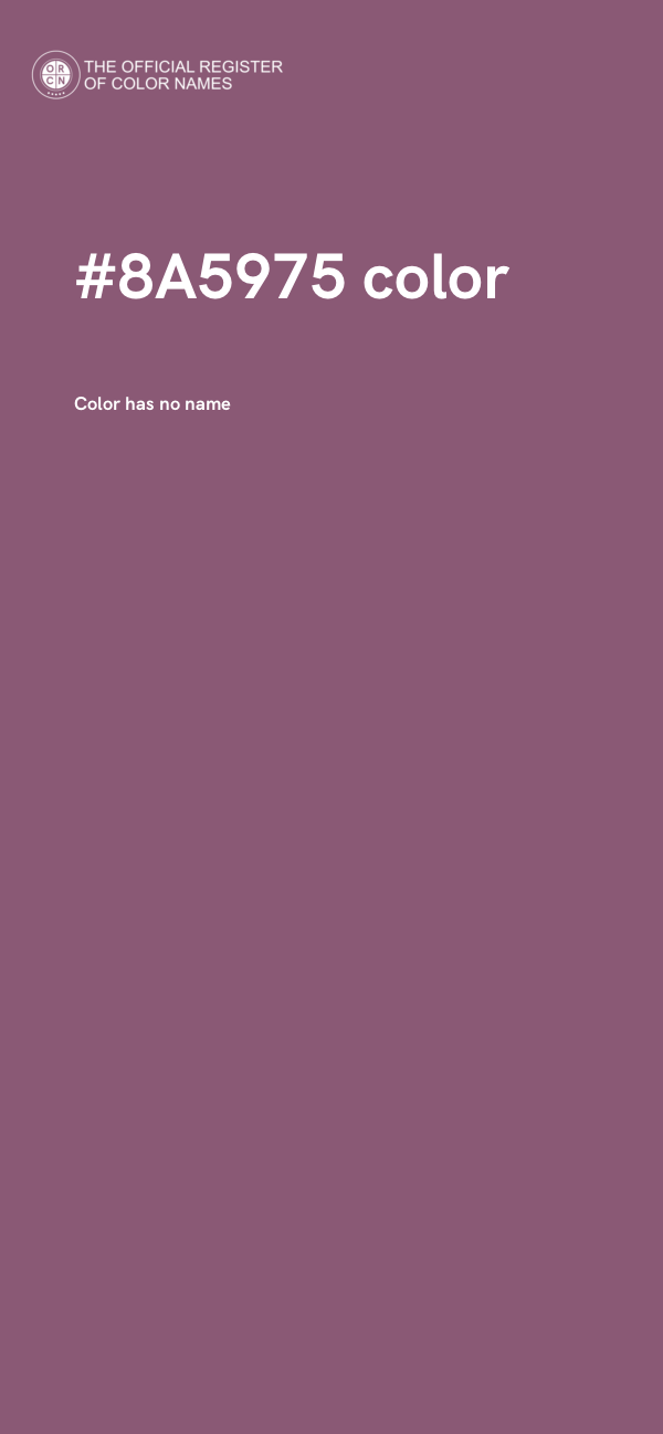 #8A5975 color image