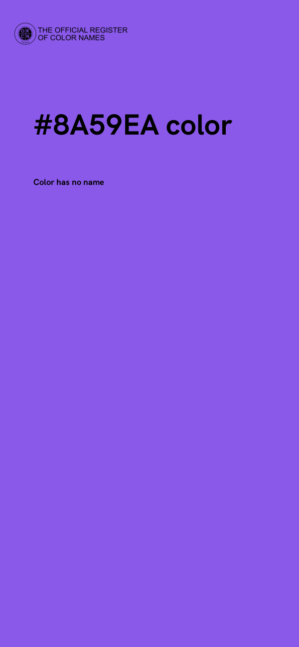 #8A59EA color image