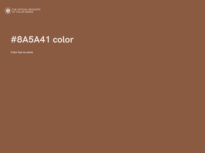 #8A5A41 color image