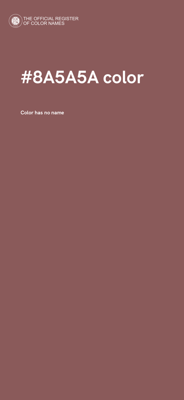 #8A5A5A color image