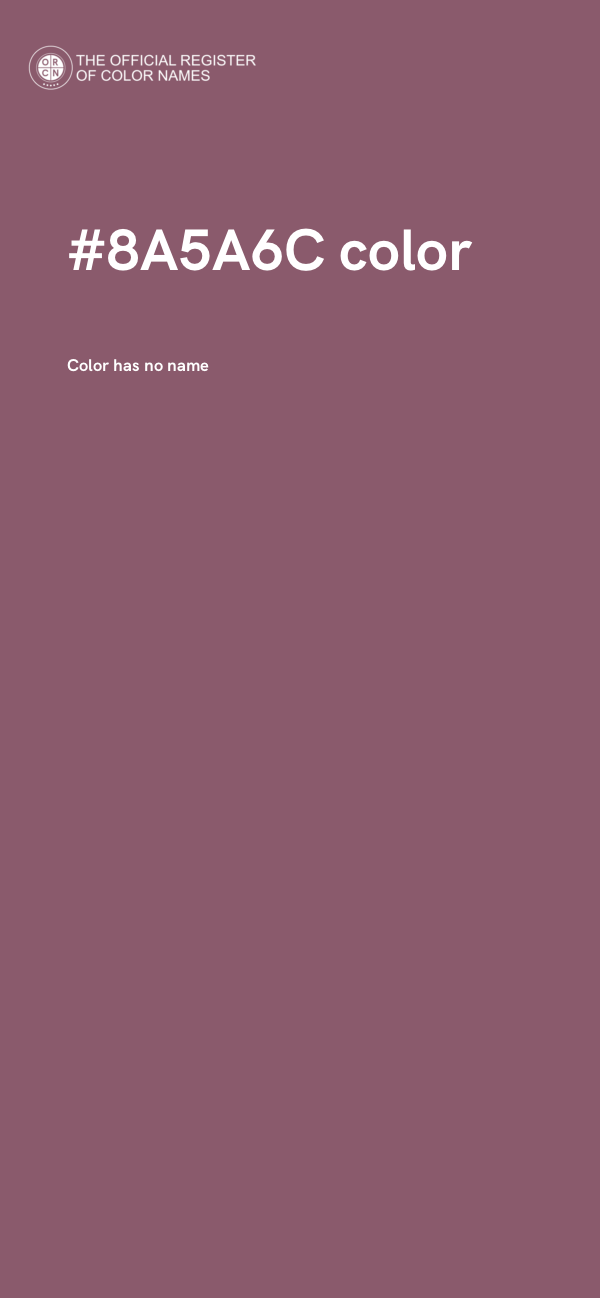 #8A5A6C color image