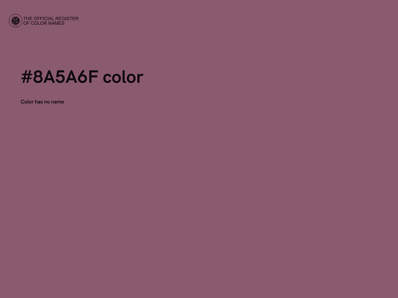#8A5A6F color image